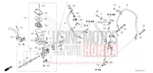 FRONT BRAKE MASTER CYLINDER CB1000RAM de 2021